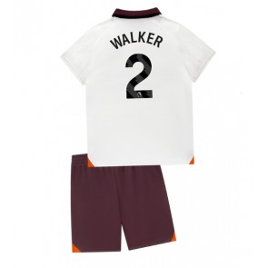Maillot de foot Manchester City Kyle Walker #2 Extérieur enfant 2023-24 Manches Courte (+ pantalon court)
